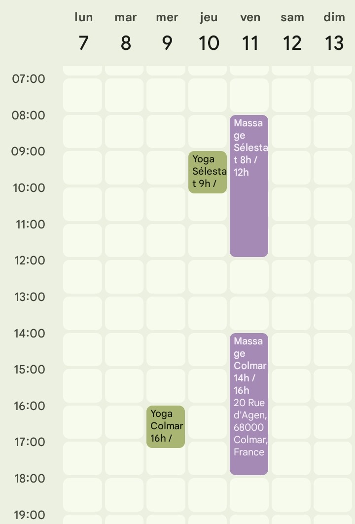 Agenda pratique